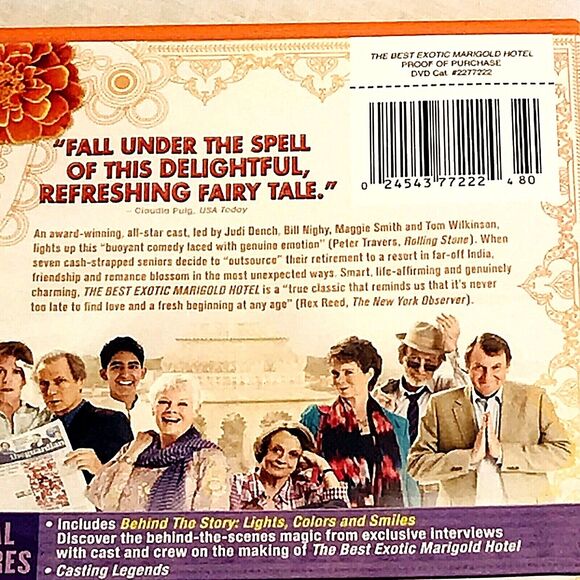 Best Exotic Marigold Hotel Movie DVD 2012 Special Features Dench Nighy Comedy - Picture 3 of 10